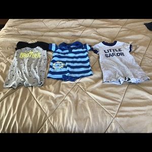 Baby boy summer rompers